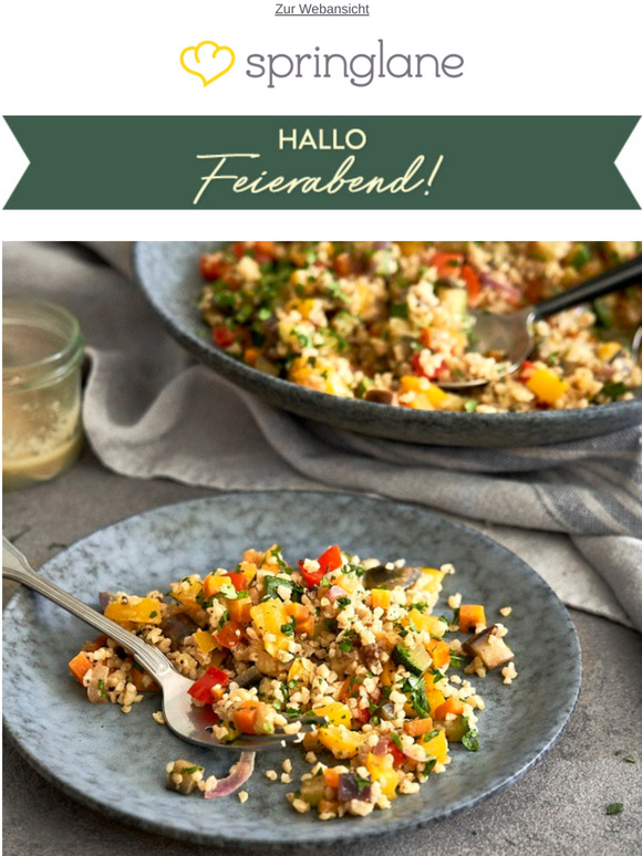 Bulgursalat mit gebratenem Gemüse