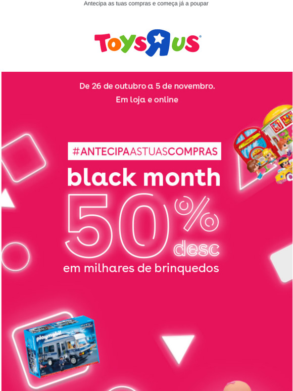 #BLACKMONTH | 50% desc. em milhares de artigos