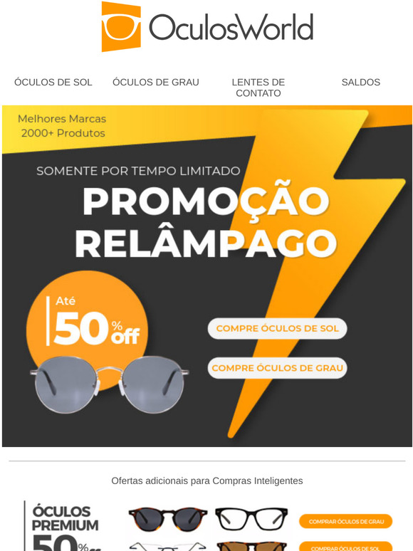Última chance de comprar óculos de sol na promoção!