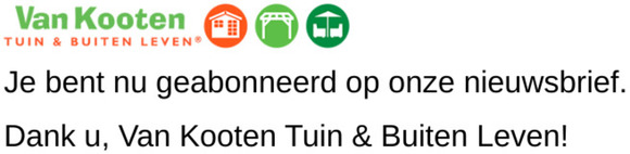 Nieuwsbrief inschrijving gelukt