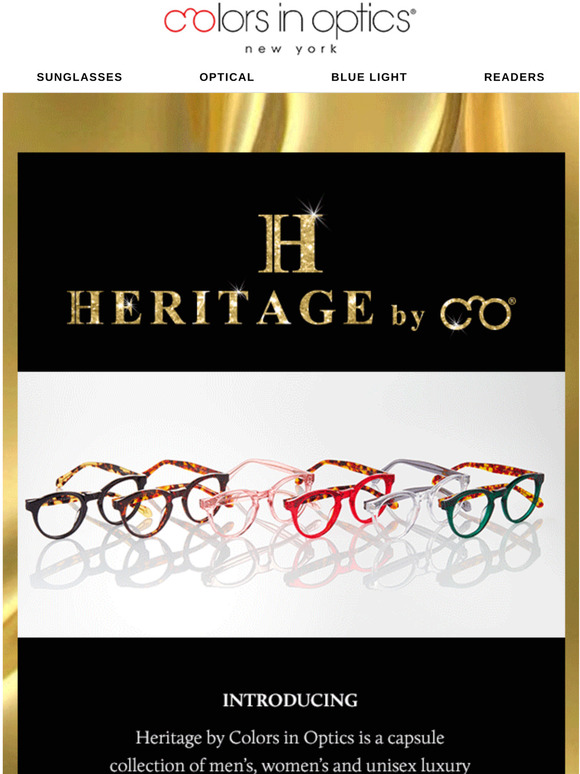 Colors in Optics Introducing Heritage Collection by Colors in Optics