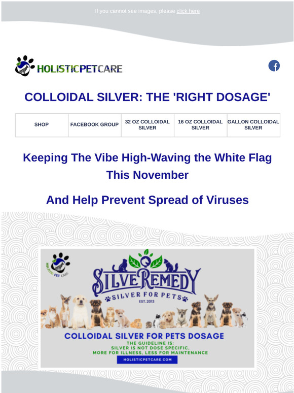 colloidal silver dosage for dogs