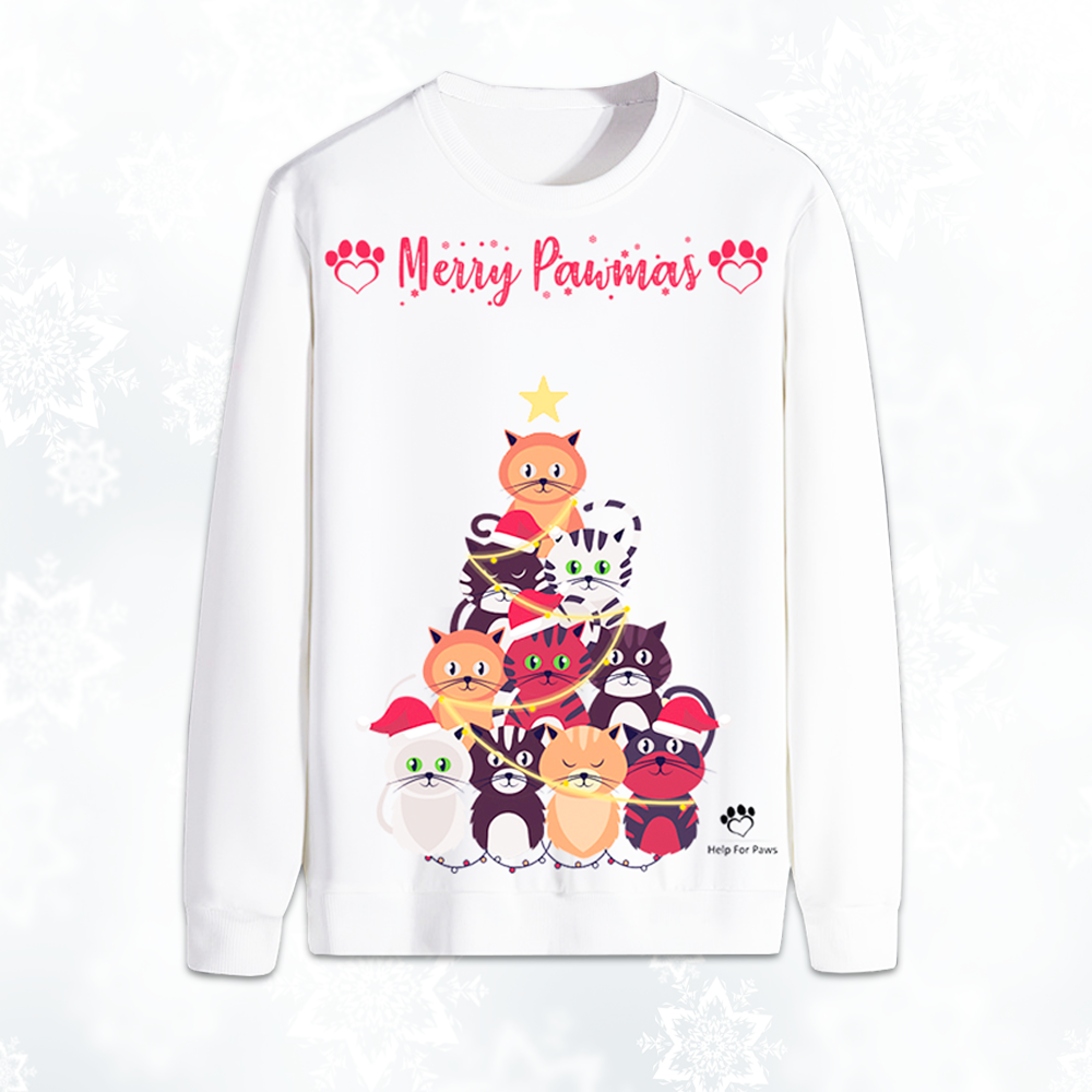 cat xmas jumper