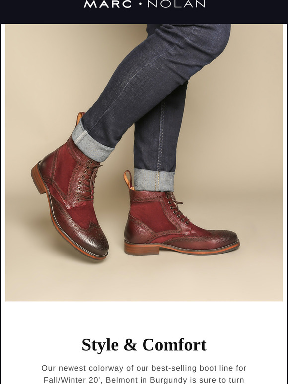 marc nolan wingtip boots