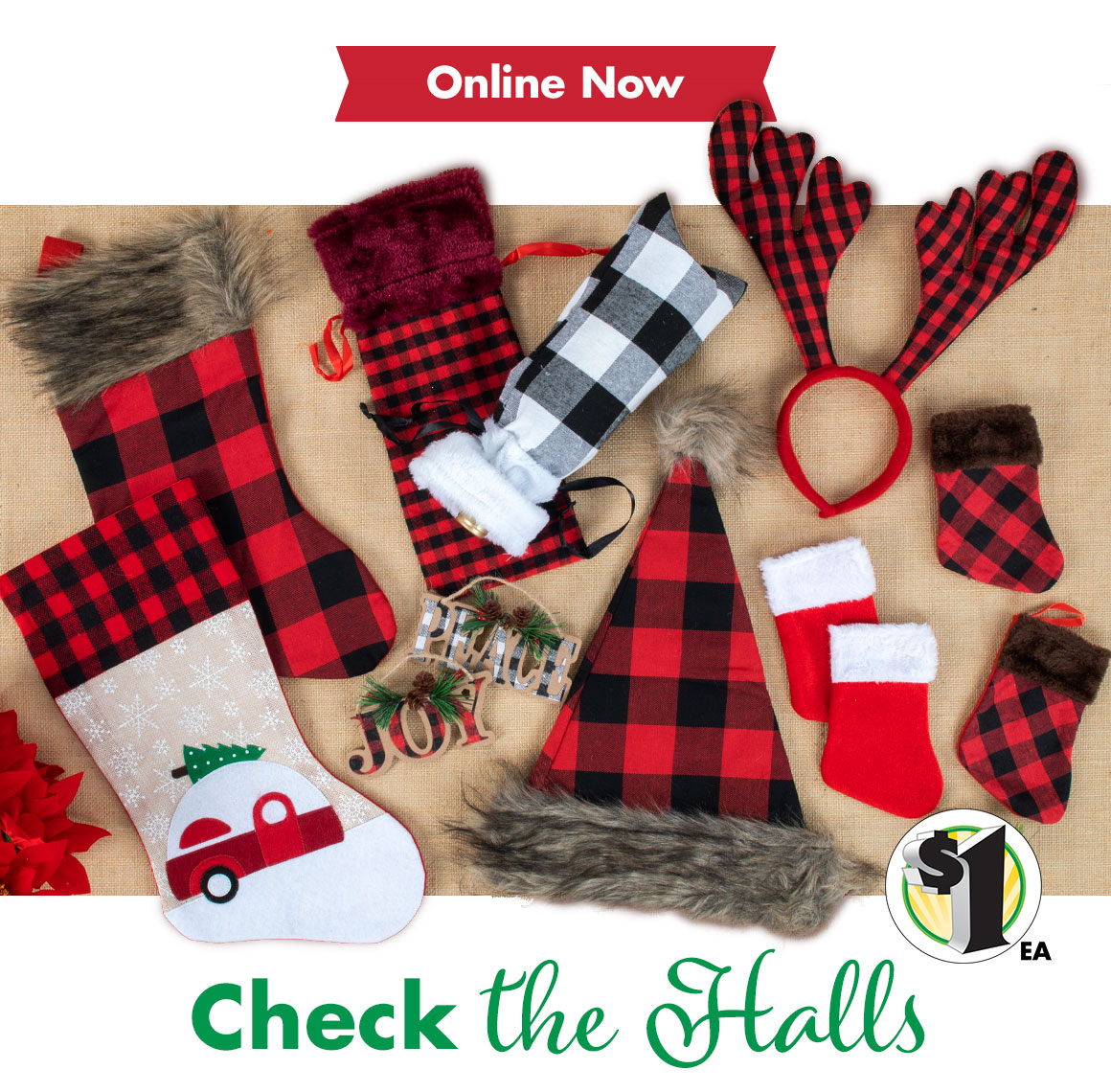 buffalo plaid santa hat dollar tree