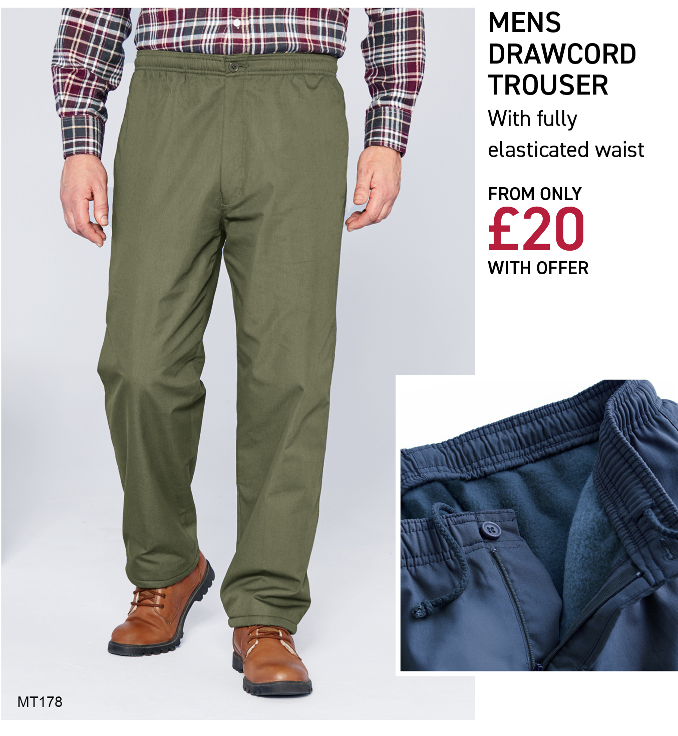 Chums Fleece lined trousers from just £20! Milled