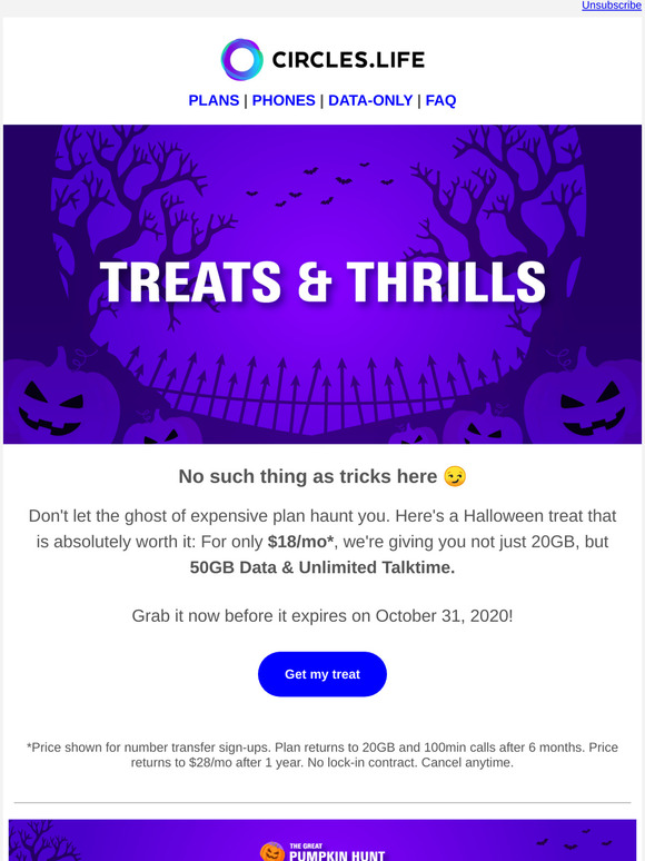 All treats. No tricks. 🎃