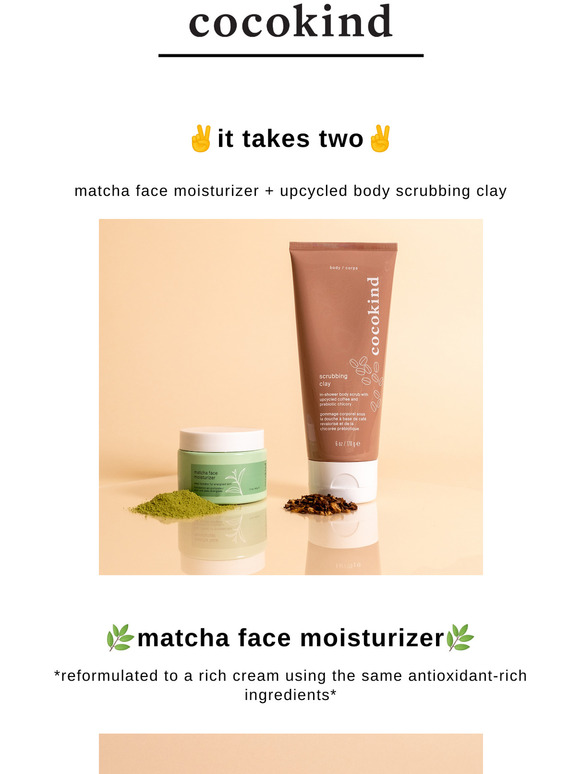 matcha moisturizer cocokind
