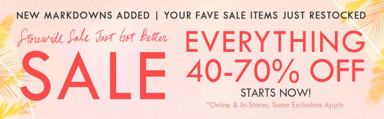 The Fall Storewide Sale