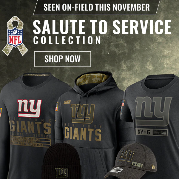 ny giants salute to service gear