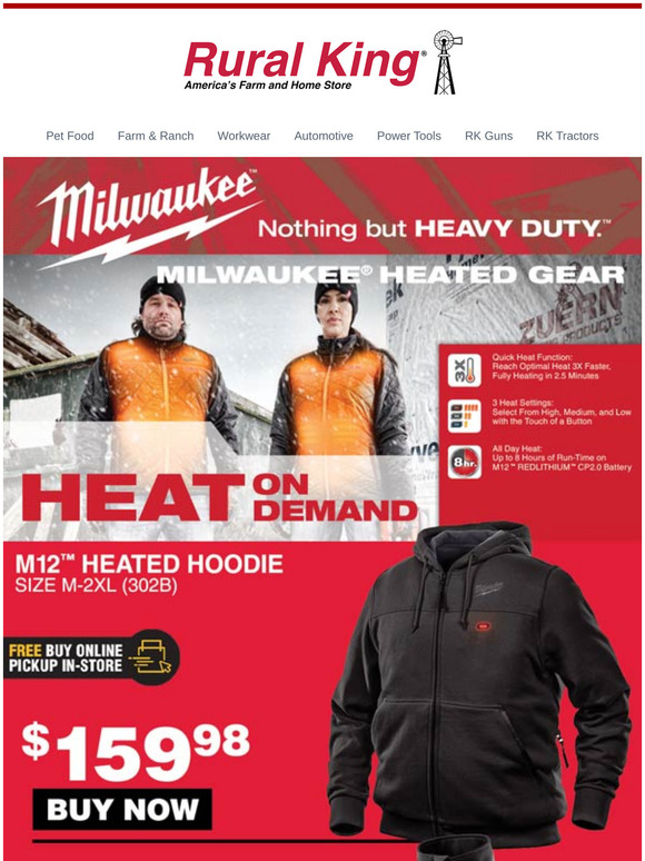 Rural 🔥 Hot Deals on Milwaukee Heated Jackets! Milled