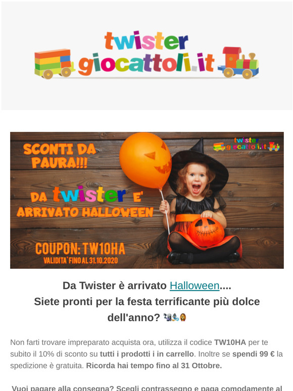 Da Twister è arrivato Halloween....