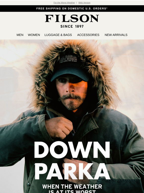 filson alaska down parka