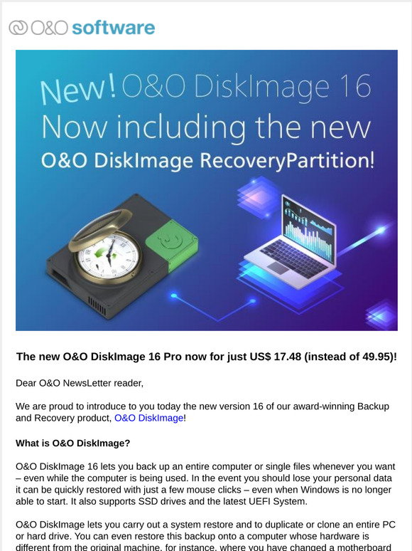 O&O DiskImage Professional 18.4.322 for ios download