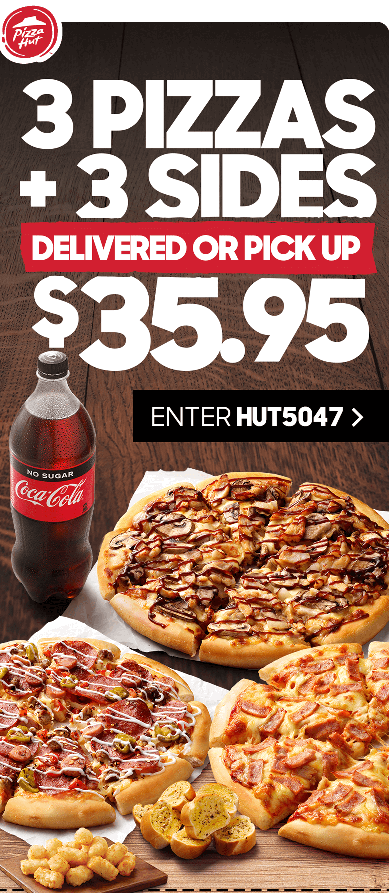 Pizza Hut: Pizza Sounds Like A Sweet Call On For A FRIDAY! 🍕 GET 3 ...