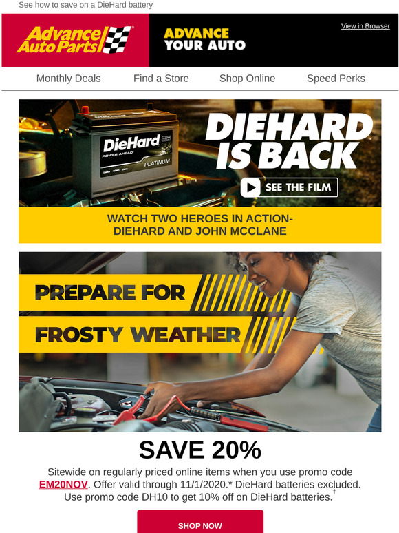 Advance Auto Parts Winter is Coming Is Your Battery Ready? Milled