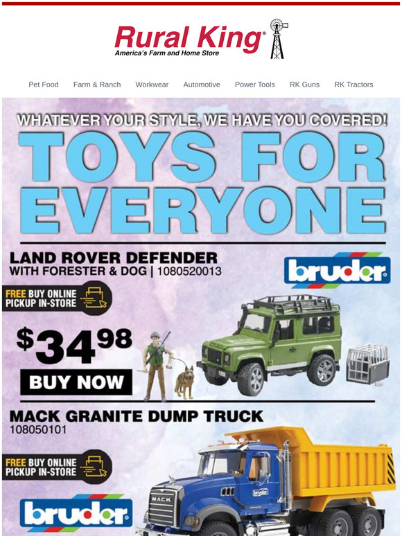 Rural 🎁 Toys For Everyone! Milled