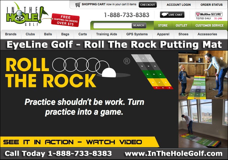 rock the roll putting mat