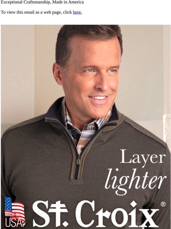 “Layer Lighter in Casual, Sporty St. Croix Style”
