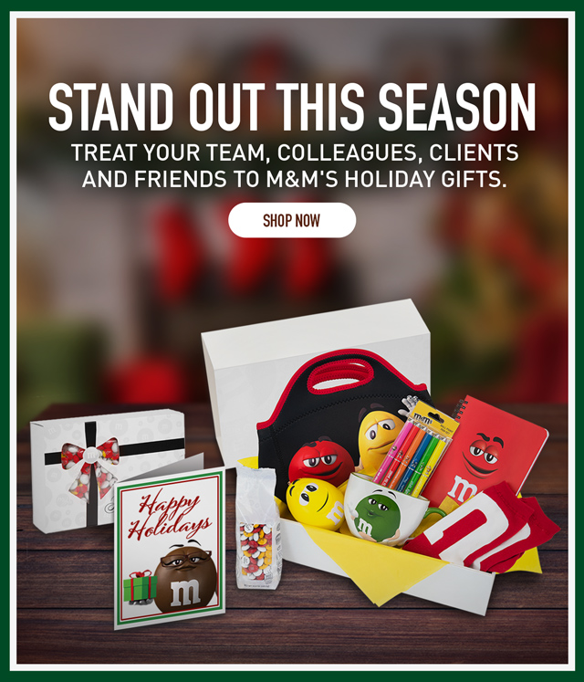 My M&M's Corporate Gifts for Holiday are 20 Off! Milled