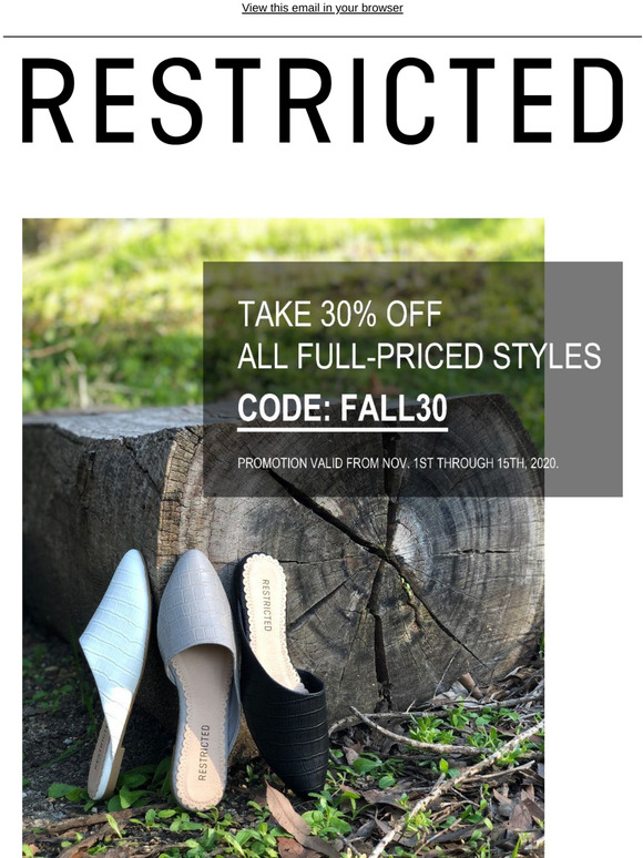 30% Off All Full-Priced Styles!!!