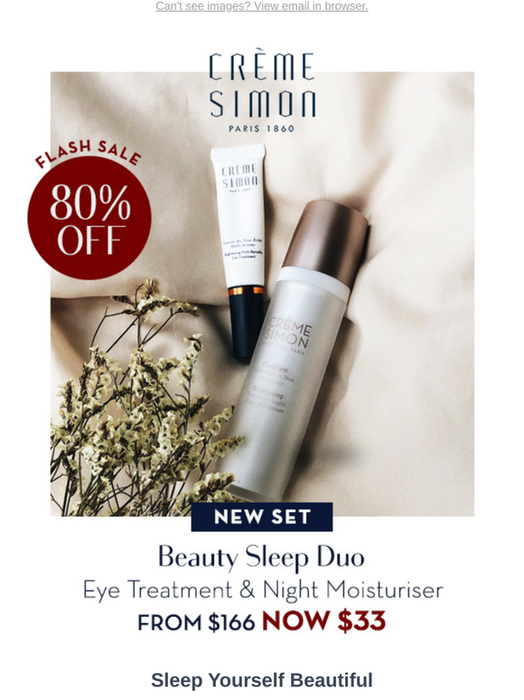 [LAST CHANCE] Night Moisturiser & Eye Treatment - Beauty Sleep Duo - 75% OFF!
