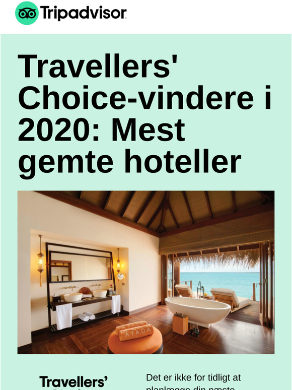 Og de mest gemte hoteller i verden er ...