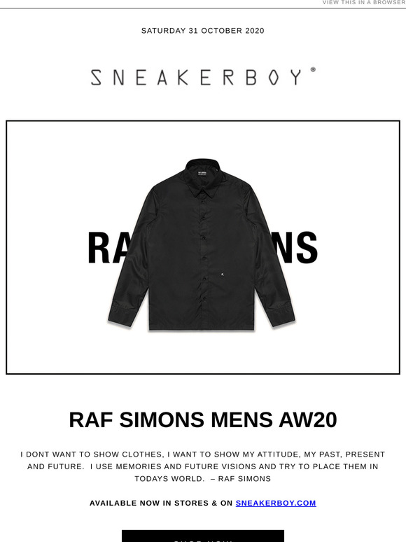 raf simons sneakerboy