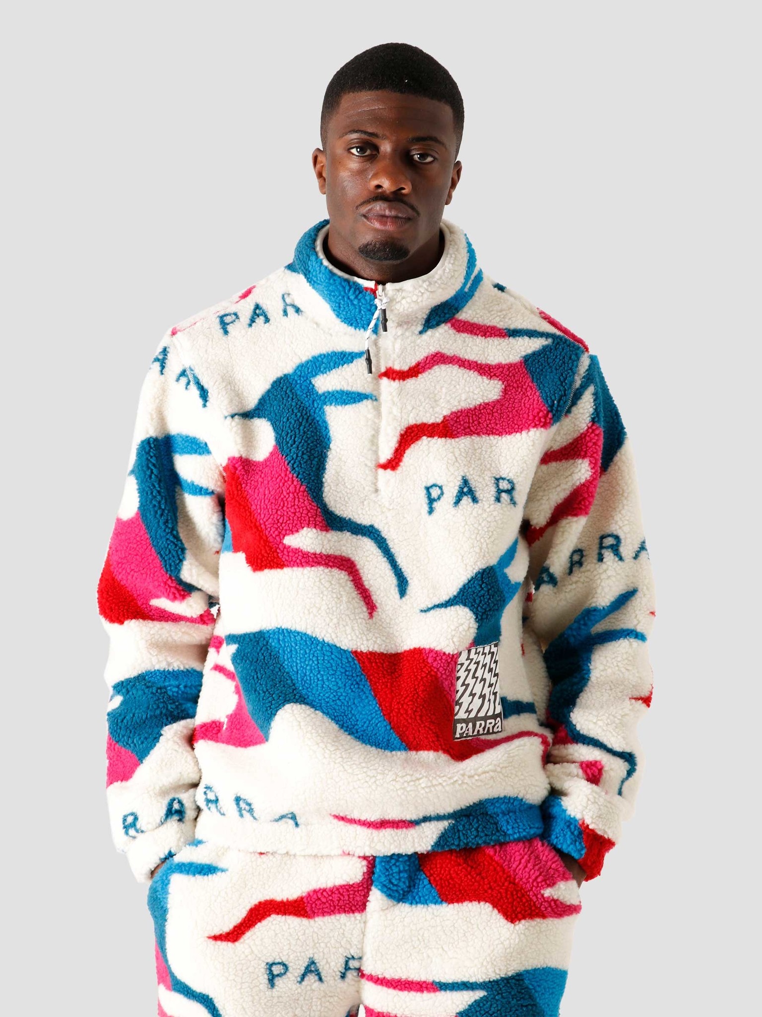 by parra jumping foxes sherpa fleece