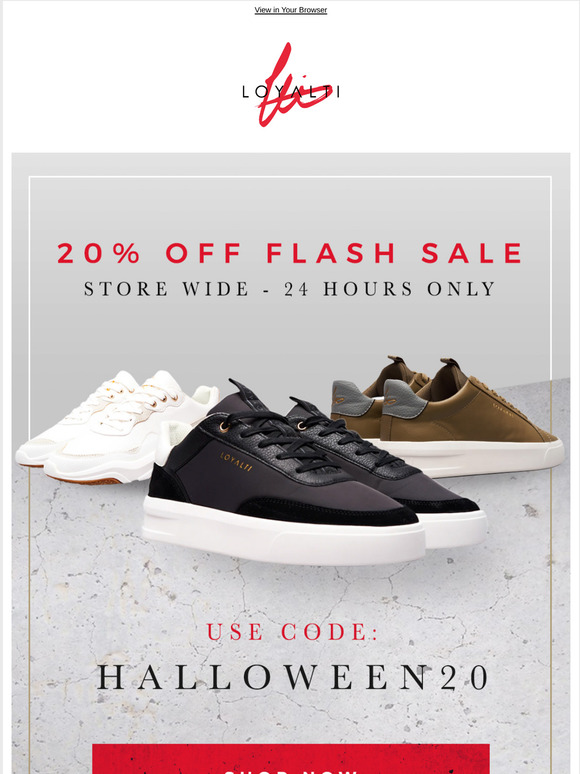FLASH SALE! GET 20% OFF ALL PRODUCTS FOR 24 HOURS