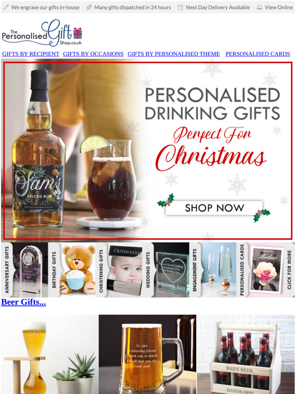 Personalised Drinking Gifts 🍷 Perfect For Christmas