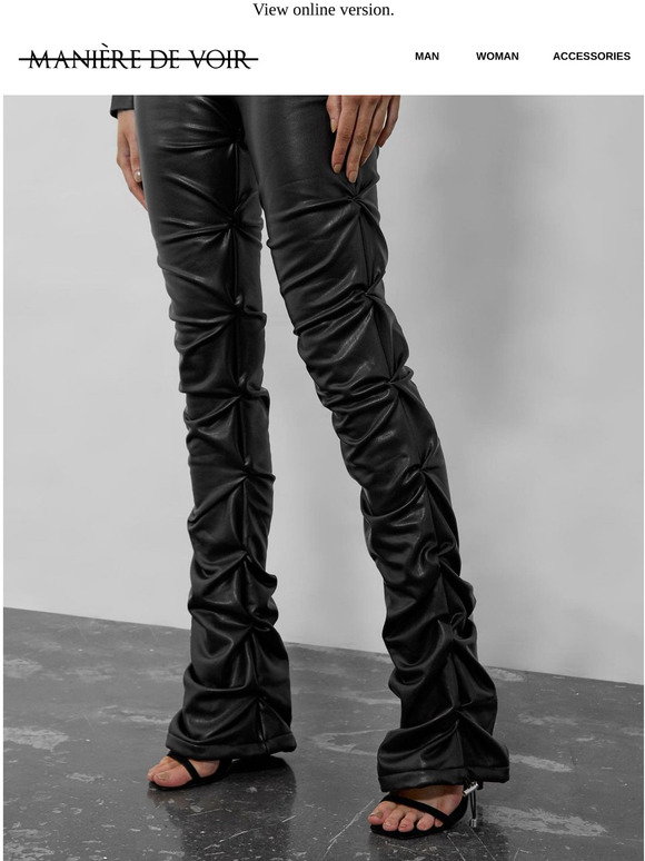Manière De Voir: Vegan Leather Bottoms 