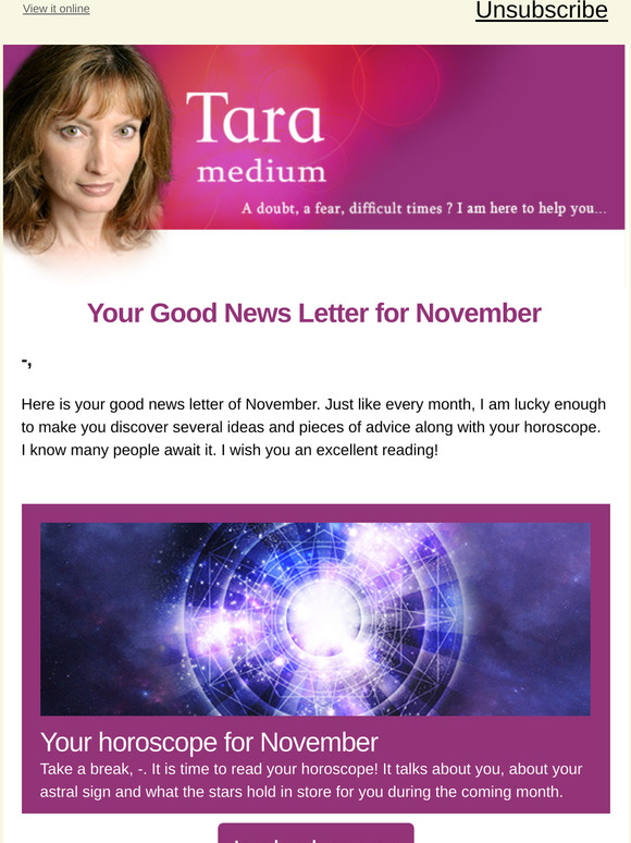 My November good news letter for you, -