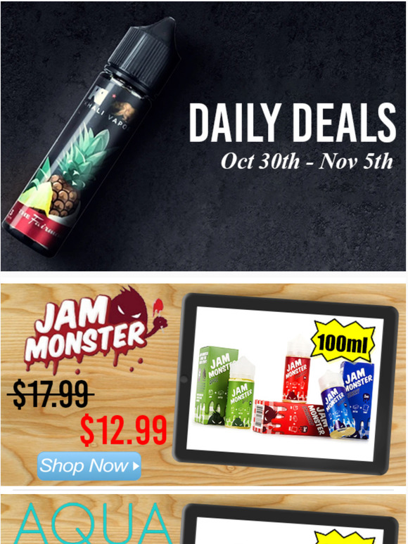 Daily Deals: Jam Monster $12.99, Khali Vapors $9.99, Aqua $9.99