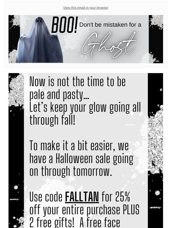 BOO!  Don’t be mistaken for a ghost! 👻