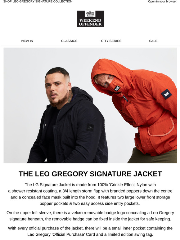 weekend offender x leo gregory