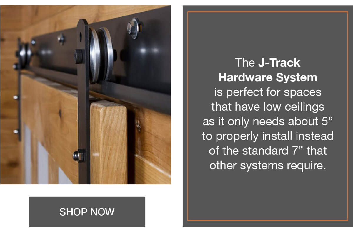 Rustica Hardware Product Spotlight JTrack Barn Door Hardware! Milled