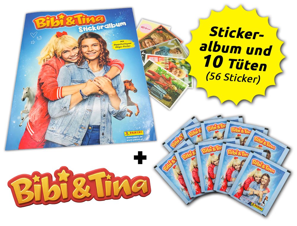 Panini Bibi und Tina Sticker Serie 2020-5 Stickertüten je 5 Sticker 