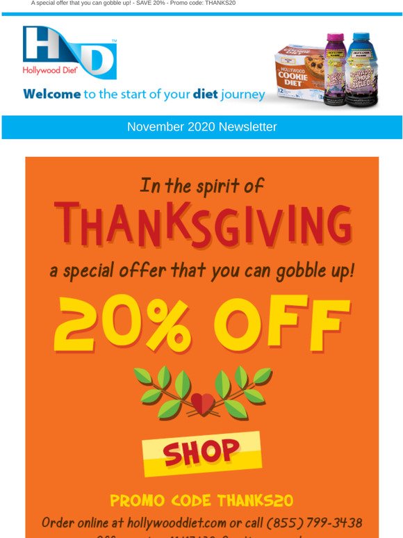 Happy Thanksgiving...20% Off!
