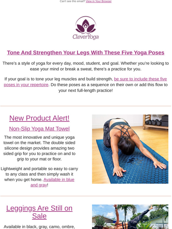 Tone And Strengthen Your Legs With These Five Yoga Poses