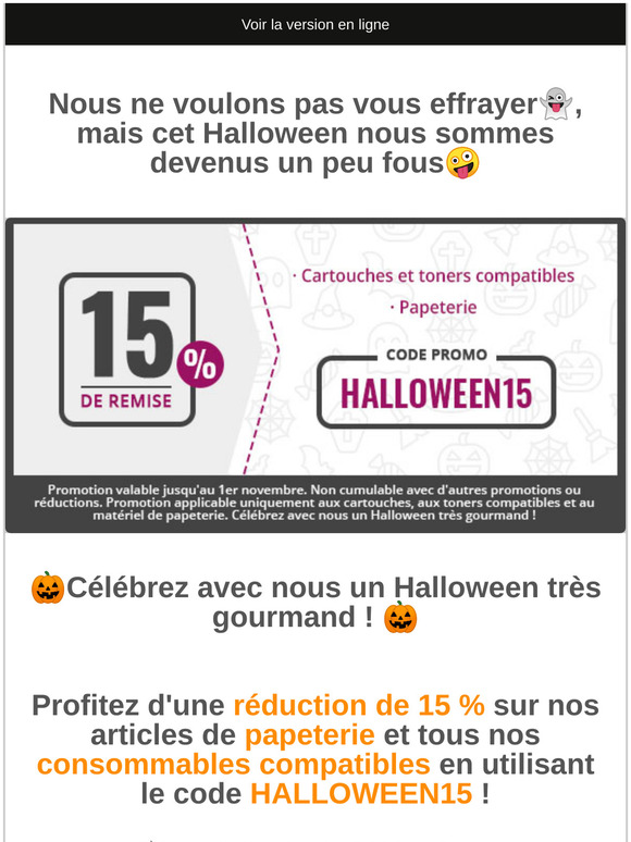 🎃15% de RÉDUCTION 🎃 PROMO HALLOWEEN 🎃