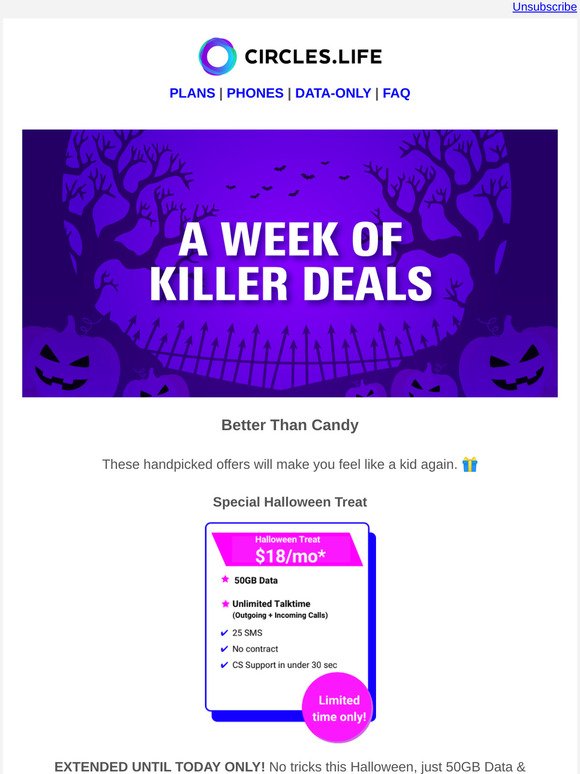 Get Post-Halloween vibes with these deals! 👻