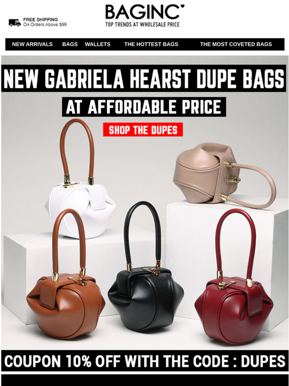 BAGINC : BGLAMOUR LIMITED: New Gabriela Hearst Dupe Bags