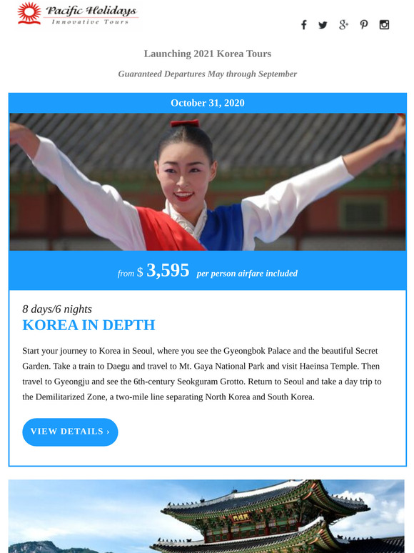 Launching 2021 Korea Tours