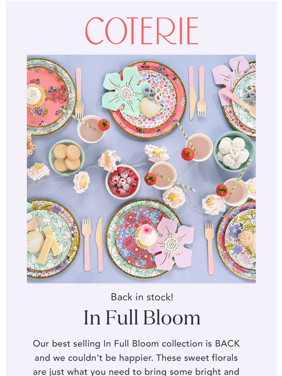 BACK IN STOCK: Best Selling Floral Plates