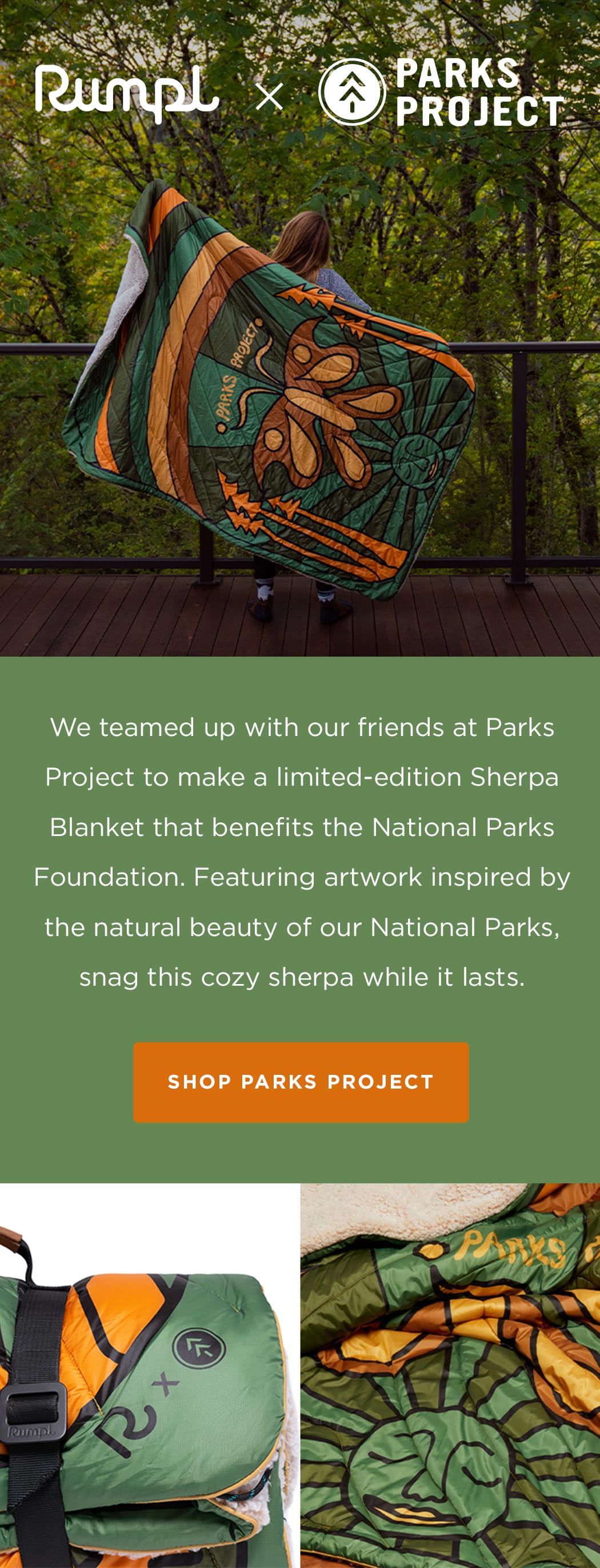 Rumpl Rumpl x Parks Project Sherpa Blanket Milled