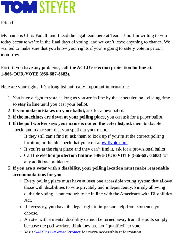 Read this before tomorrow