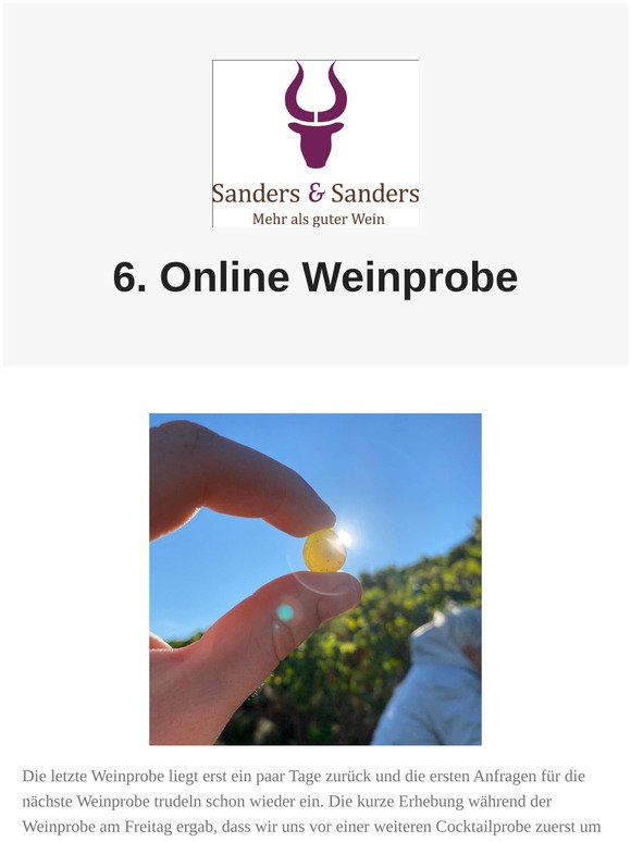 6. Online - Weinprobe