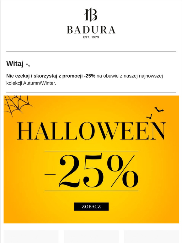🎃 To już ostatnie chwile, żeby skorzystać z Halloweenowej promocji! 🎃