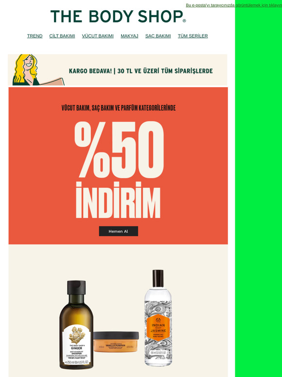 Thebodyshop Com Tr Sadece Bugun Secili Urunlerde Net 50 Indirim Milled